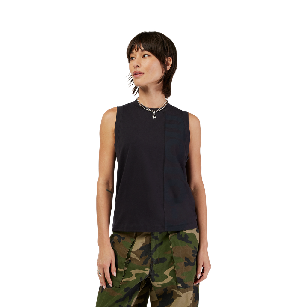 Womens Moto-X Blocked Tank