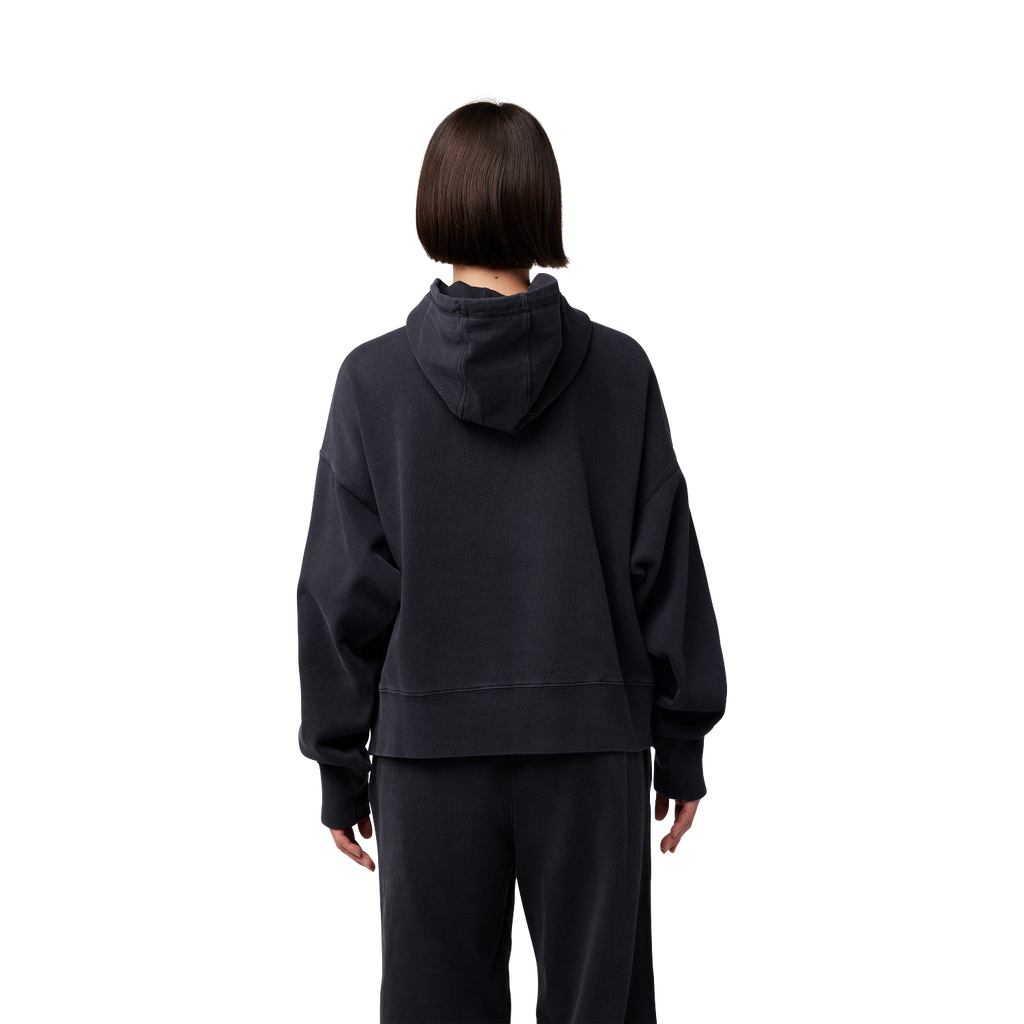 Womens Wordmark Oversized Pullover Hoodie