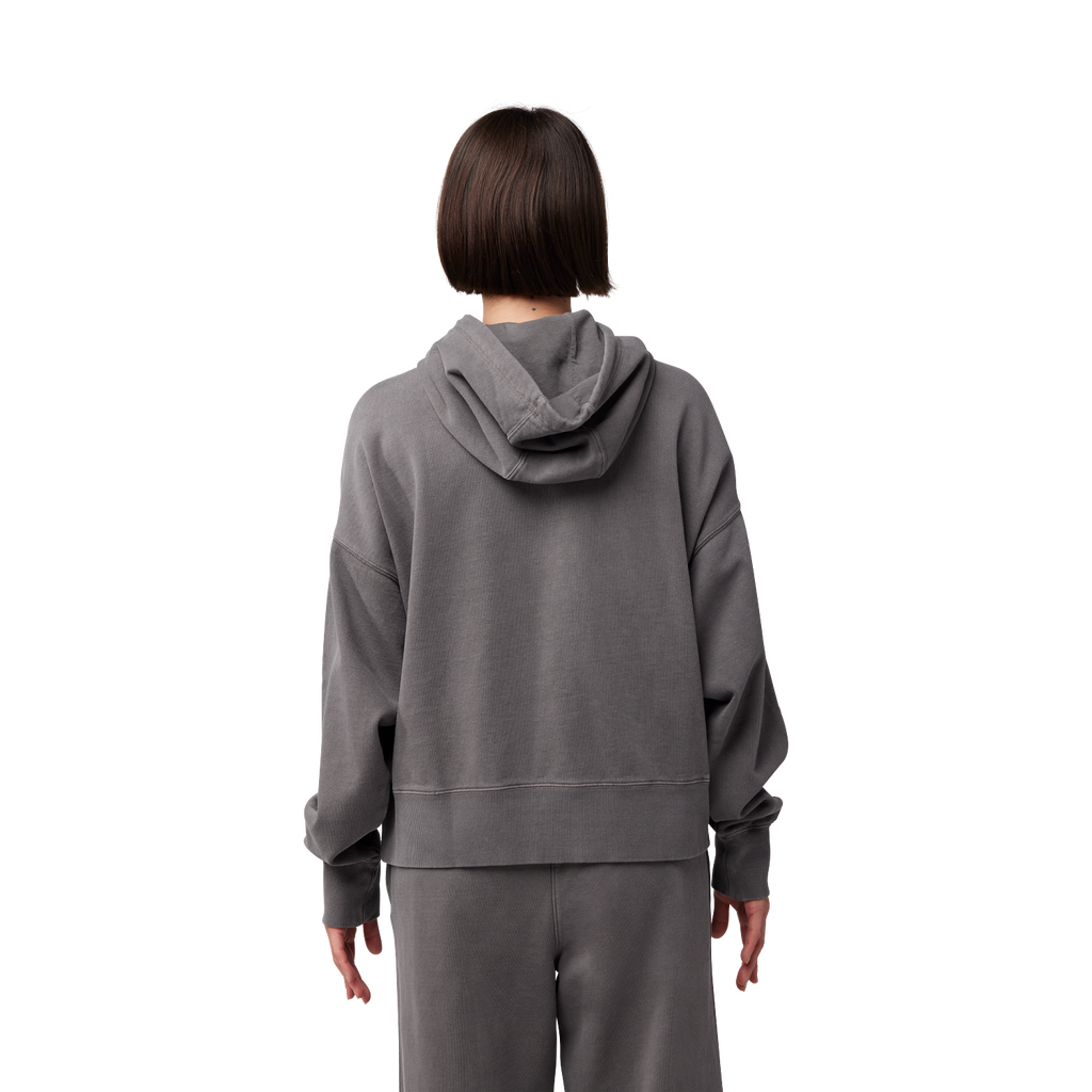Womens Wordmark Oversized Pullover Hoodie