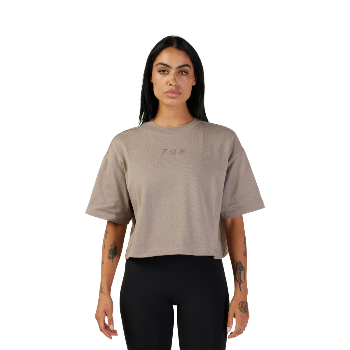 Womens Wordmark Premium Crop Tee